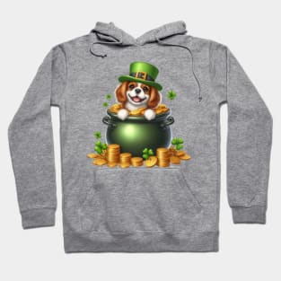 St Patricks Day Cavalier King Charles Spaniel Dog Hoodie